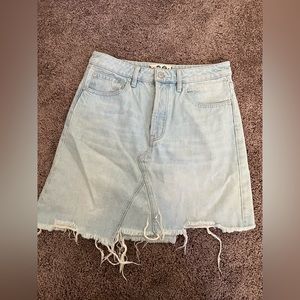 Free People Denim Mini Skirt